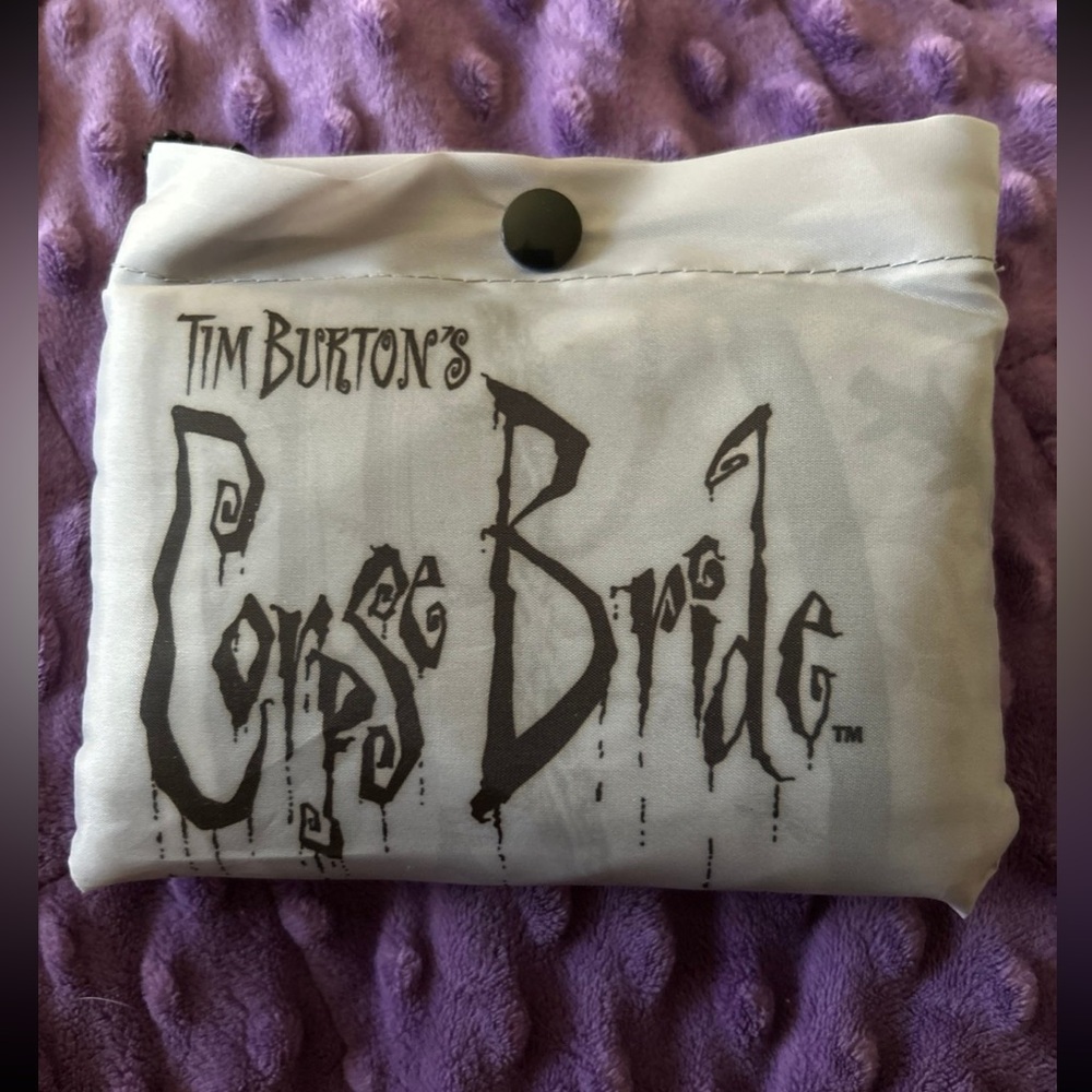 Tim Burton Gothic Gray Tote Bag - Picture 6 of 10